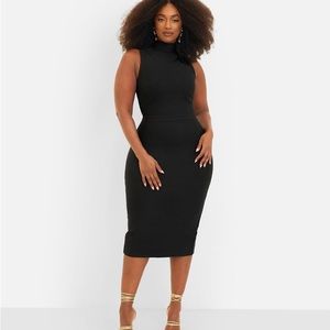 Esme Bandage High Neck Midi Bodycon Dress - Rebdolls